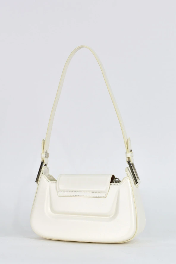 Elatae Kadın Omuz Askılı Günlük Çapraz El Çantası Beyaz 17559 - Resim 5
