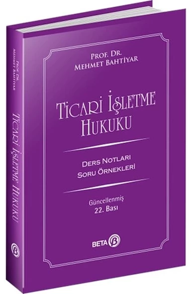 Ticari İşletme Hukuku Ders Notları