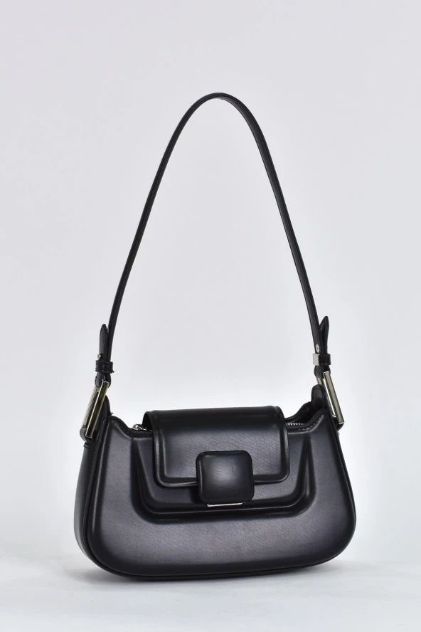 Elatae Kadın Omuz Askılı Günlük Çapraz El Çantası Siyah 17559 - Resim 2