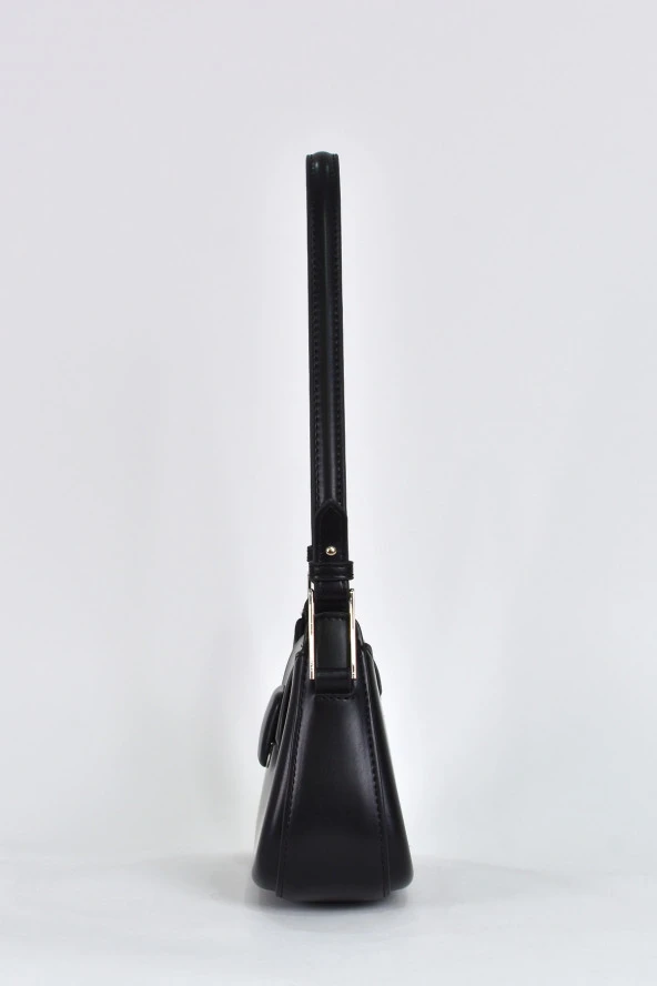 Elatae Kadın Omuz Askılı Günlük Çapraz El Çantası Siyah 17559 - Resim 4