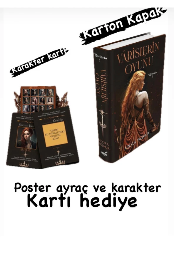 Varislerin oyunu (Karton Kapak ) karakter kartı ve poster hediyeli