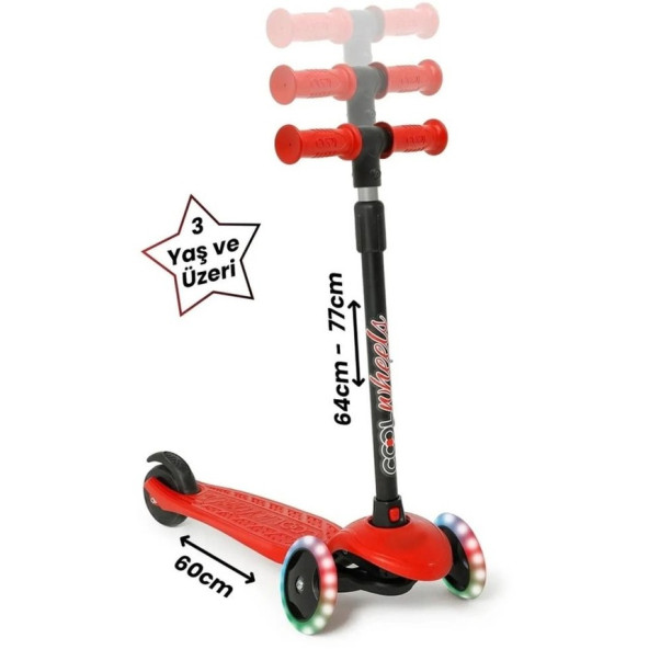 Cool Wheels Star Işıklı Scooter 3-5 Yaş
