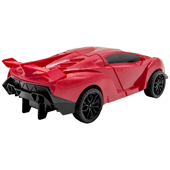Birlik Oyuncak Robota Dönüşebilen Display de 8'li Sürtmeli Araba 8905B-8906B - 7
