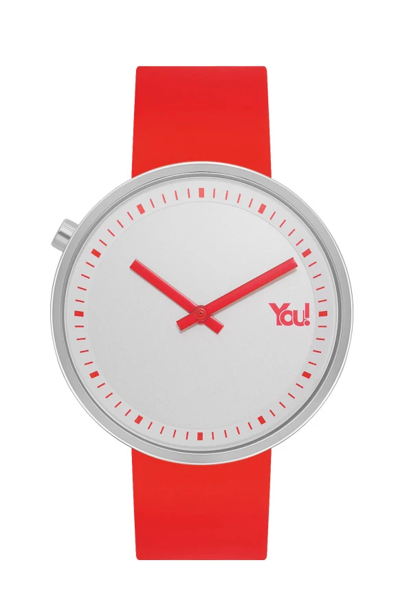 You Watch YW8008 Life Silver Red Kol Saati