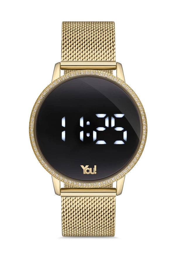 You Watch YW3121 Havana Taşlı Gold Kol Saati