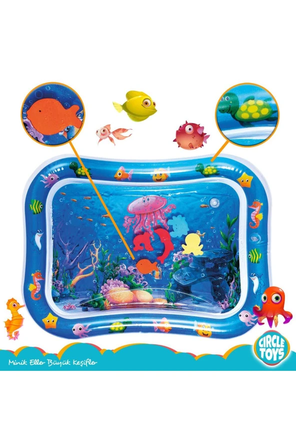 Bebek Su Oyun Matı Tummy Time Karın Üstü Aktivite Zamanı - Ahtapot - 3