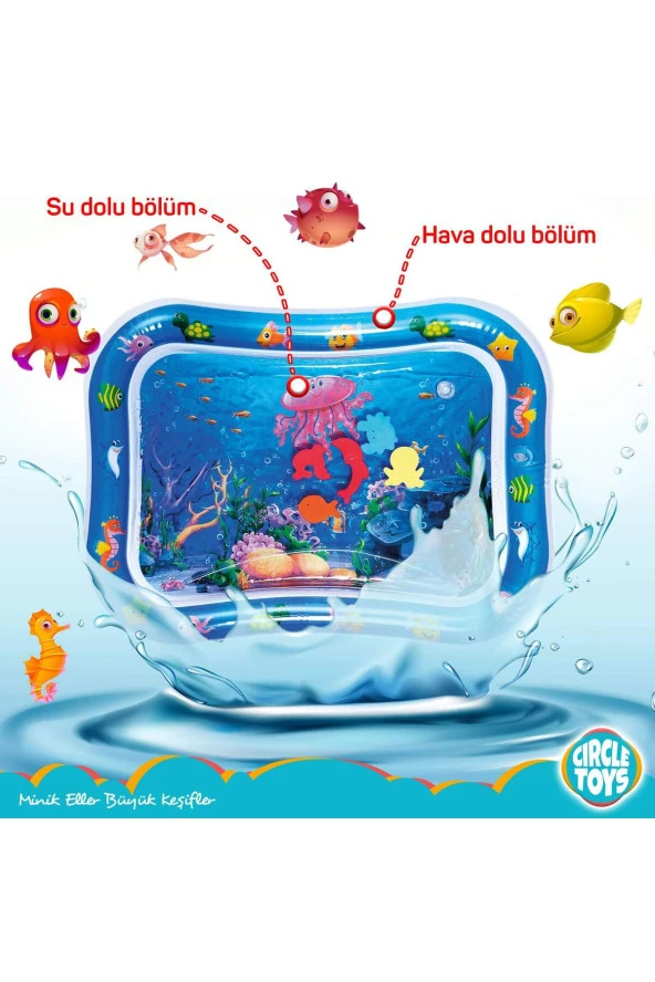 Bebek Su Oyun Matı Tummy Time Karın Üstü Aktivite Zamanı - Ahtapot - 5