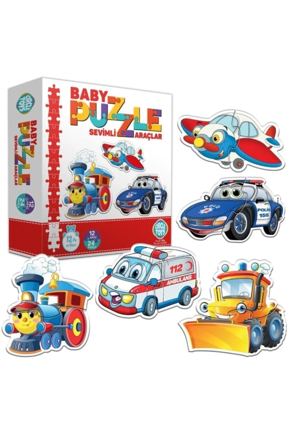 Baby Puzzle Sevimli Araçlar