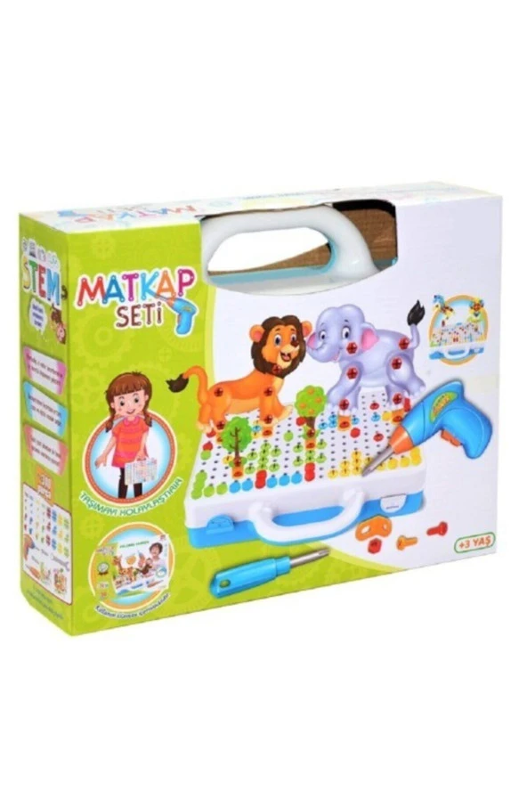 3 D Stem Eğitici Matkap Seti Hayvanlar - 7