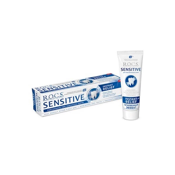 Rocs Sensitive Instant Relief Diş Macunu 75 ml