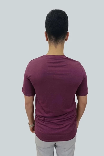 Erkek Couture V Yaka Vişne Tişört - 3