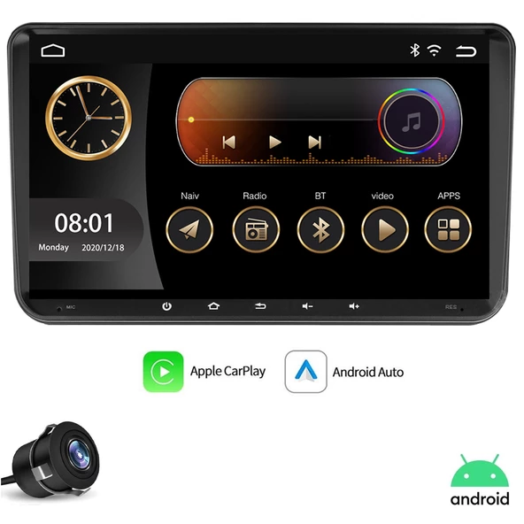 TABLET MULTİMEDYA ANDROID 9 2+32GB CARPLAY VOLKSWAGEN MOONSTAR MN-9052