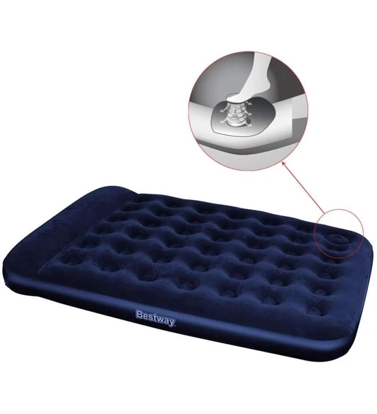 Bestway 67226 Çift Kişilik Kendinden Pompalı Şişme Yatak 203x152 - 2