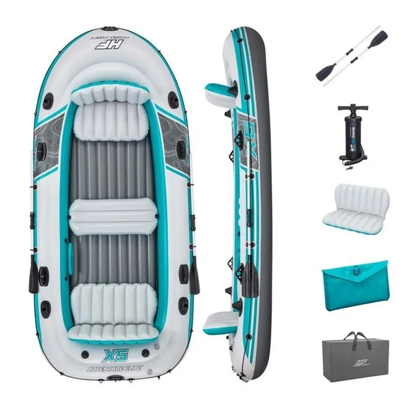 Bestway 65159 VOYAGER X5 Şişme Bot 5 Kişilik 364X166CM - Resim 4