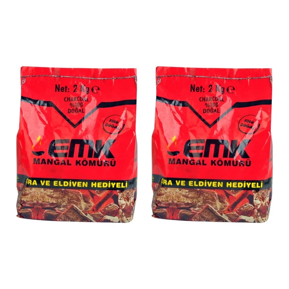 EMK Mangal Kömürü 2 Kg x 2 Adet - 2