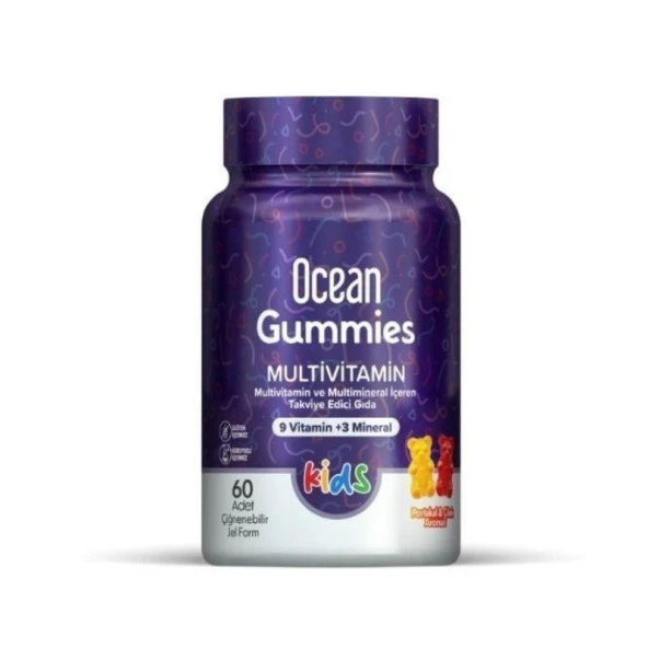 Ocean Gummies Kids Multivitamin 60 Çiğnenebilir Jel Form