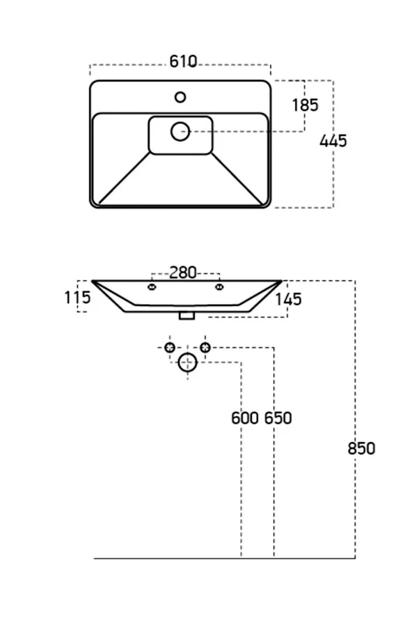 ROOMART Lavabolu Mat Beyaz Mdf 100 Cm Çekmeceli Banyo Dolabı + Aynalı Üst Dolabı + 2 adet Boy Dolabı - 8