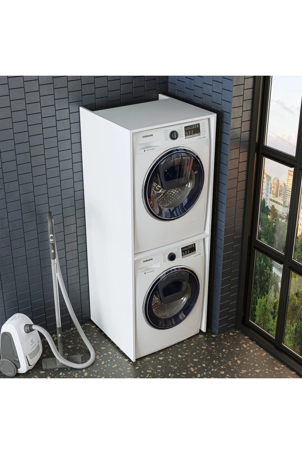 ROOMART Banyo Dolabı Çamaşır Ve Kurutma Makinesi Dolabı - Resim 2