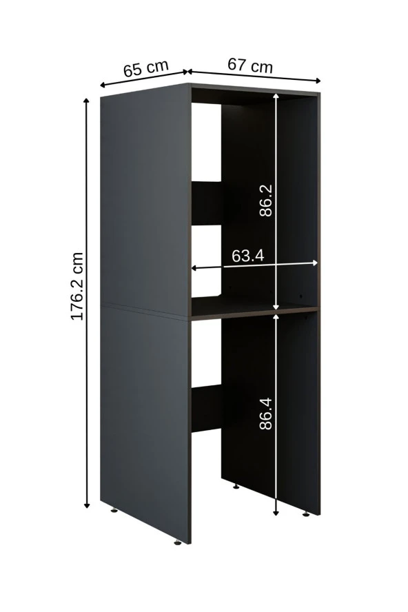 ROOMART Banyo Dolabı Çamaşır Ve Kurutma Makinesi Dolabı - 2