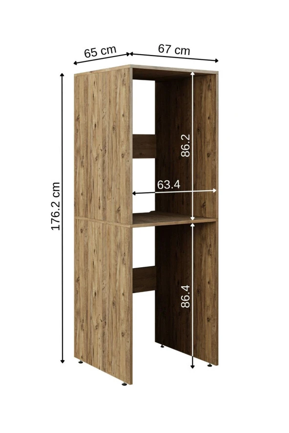 ROOMART Banyo Dolabı Çamaşır Ve Kurutma Makinesi Dolabı - 5