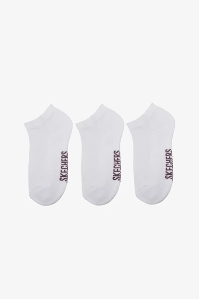 Skechers Socks U 3 Pack Padded Low Cut Sock Unisex Beyaz Çorap S221512-100