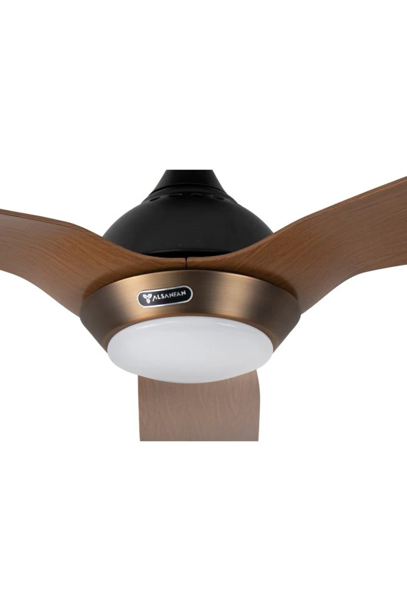 Alsanfan Chic Koyu Aydınlatmalı Uzaktan Kumandalı Tavan Vantilatörü 132 Cm - Resim 3