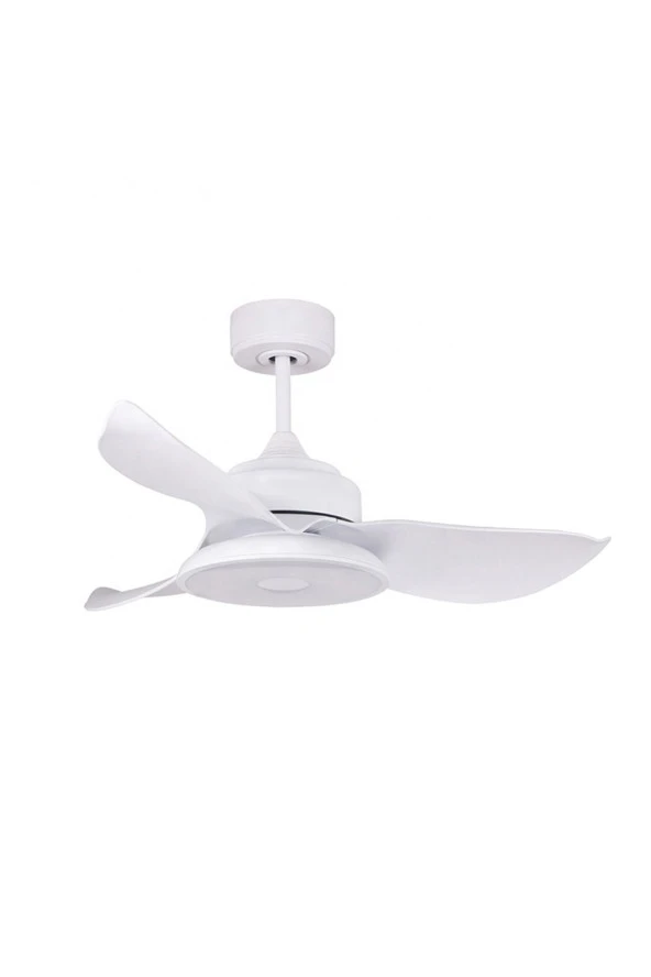 Alsanfan Melodi Beyaz Bluetooth Hoparlör Rgb Led Aydınlatmalı Tavan Vantilatörü 91Cm - 6