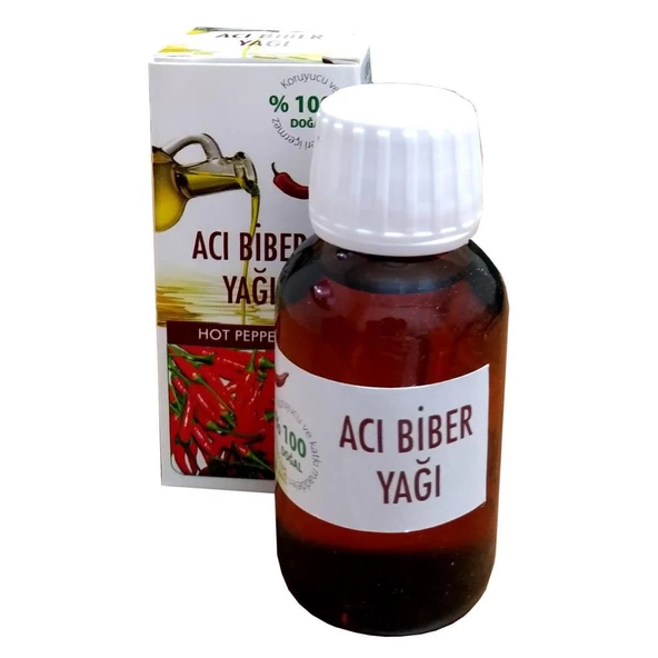 Tabiat Market Acı Biber Yağı 50 ML Doğal %100 Saf Katkısız Bitki