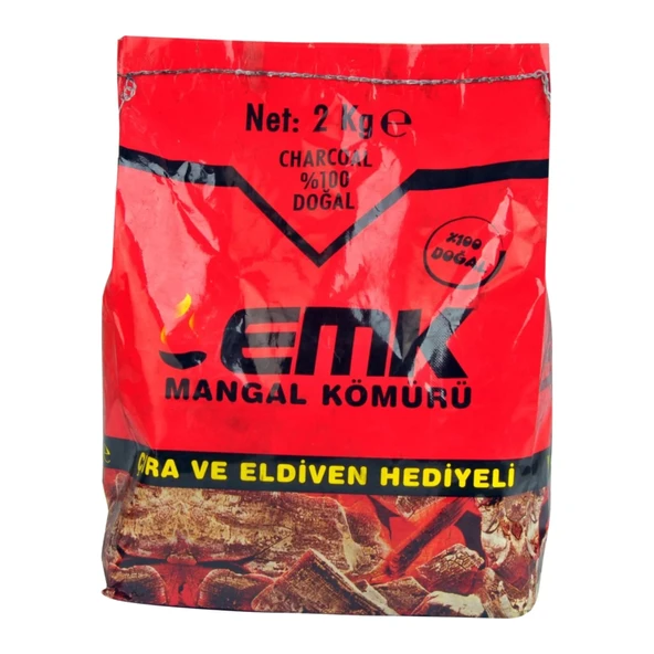 EMK Mangal Kömürü 2 Kg x 4 Adet - 3