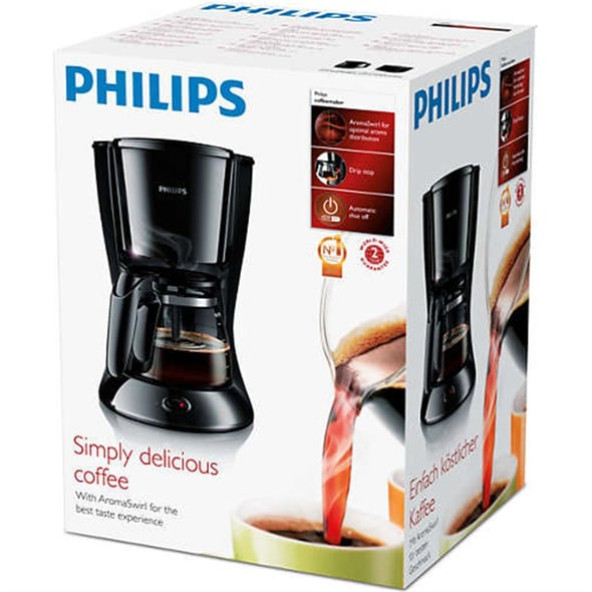 Philips HD7461/20 Daily Collection Siyah Filtre Kahve Makinesi