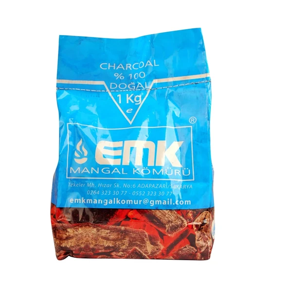 EMK Mangal Kömürü 1 Kg x 2 Adet - 3