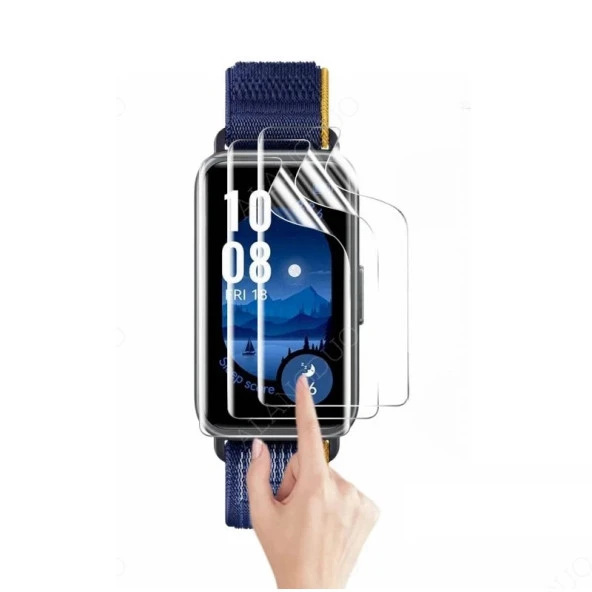 Rova Xiaomi Band 7 2 Adet Uyumlu Şeffaf Ultra koruyucu Nano Jelatin