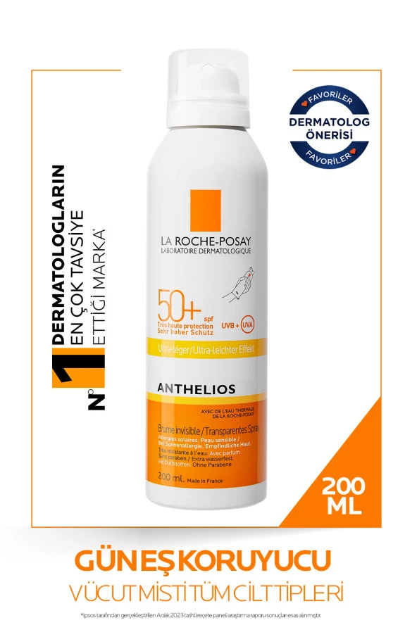 La Roche Posay Anthelios Güneş Spreyi Transparentes 200 ml