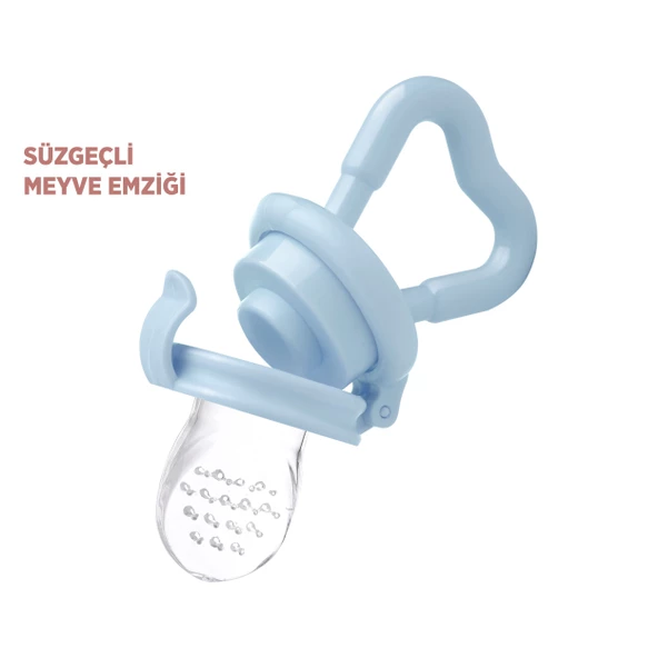 Püre Meyve - Sebze Süzgeci - Silikon Uçlu Meyve Emziği BPA İçermez - 2