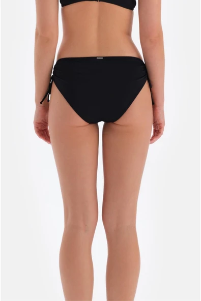 Eros Kadın Siyah Yanı Büzgülü Bikini Alt 3007 - 3
