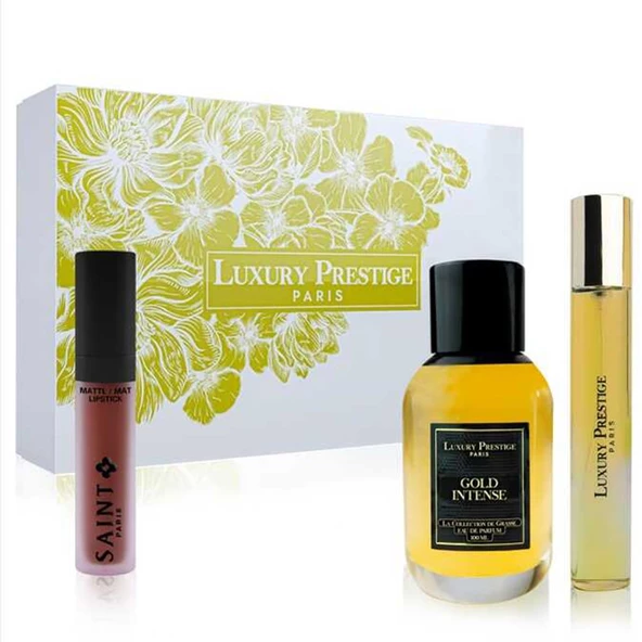 Luxury Prestige Gold Intense Kadın Parfüm Set 100+35 ml EDP+Lips ürün görseli 1