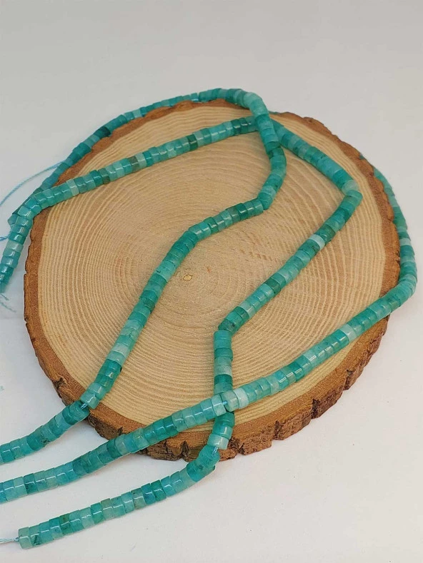 Amazonit Taşı Şekilli 3x6mm Dizi (49350) - Resim 3