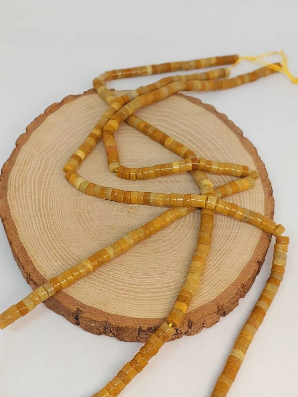 Akik Taşı Şekilli 3x6mm Dizi (49352) - Resim 2