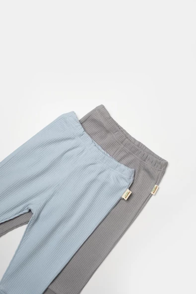 Bebek 2 Parça Pantolon, %50 Bambu - %50 Organik Pamuk, Bebek ve Yenidoğan Serisi - CSYB9032 - 7