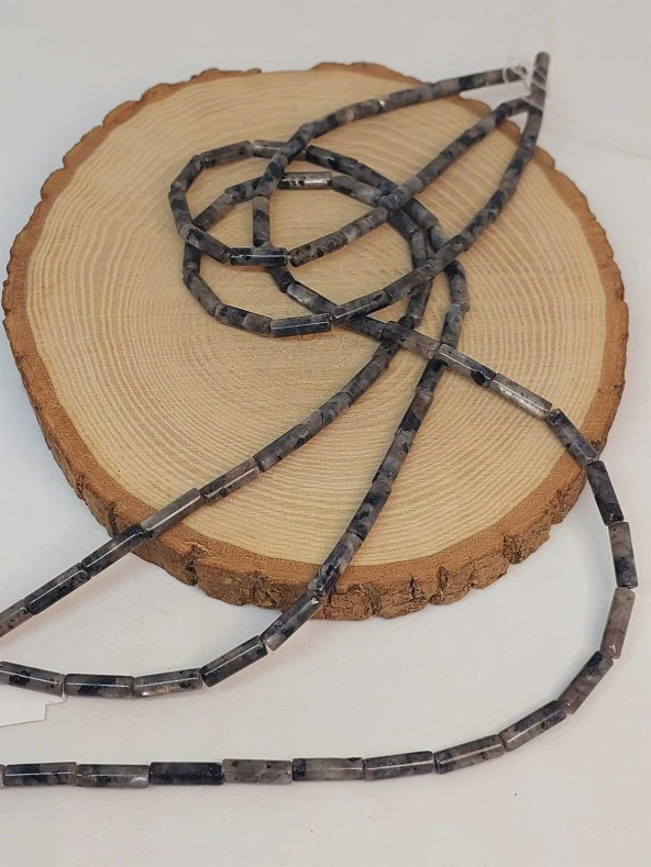 Spekrolit Taşı Silindir Kesim 4x12.5mm Dizi (49368) - Resim 3