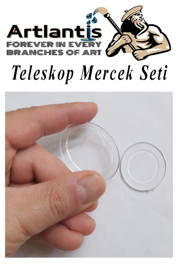 Teleskop Mercek Seti 1 Paket Okullar İçin Teleskop Yapımı İçin Plastik Mercek Basit Deney - 1