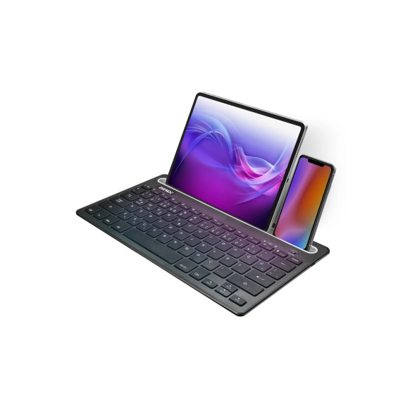 Everest Kb-bt82 Siyah Bluetooth Ultra Ince+şarjlı Mac/win/android/ıos Uyumlu Tablet Standlı Kablosuz Klavye - 5