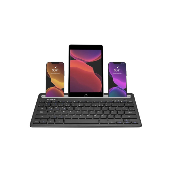 Everest Kb-bt82 Siyah Bluetooth Ultra Ince+şarjlı Mac/win/android/ıos Uyumlu Tablet Standlı Kablosuz Klavye - 6