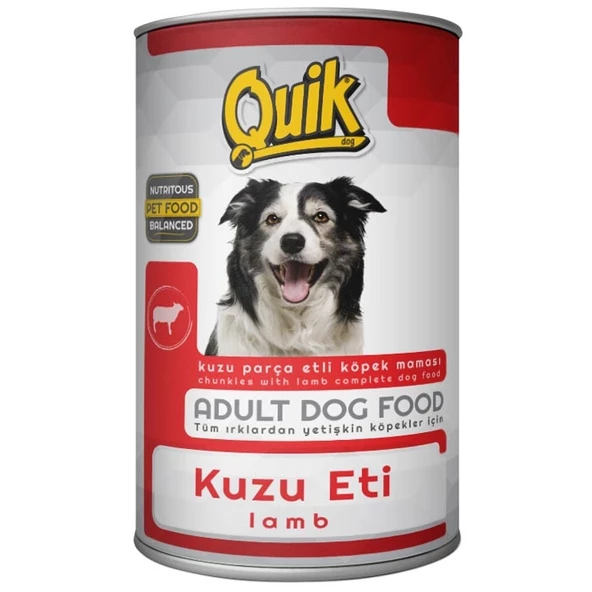 Quik Köpek 415 gr Kuzu Etli Konserve 24 Adet - 4