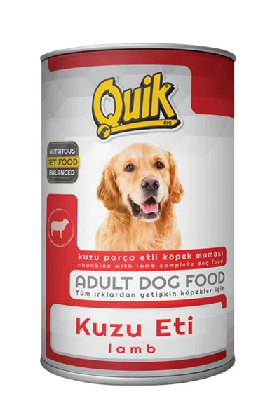 Quik Köpek 415 gr Kuzu Etli Konserve 24 Adet