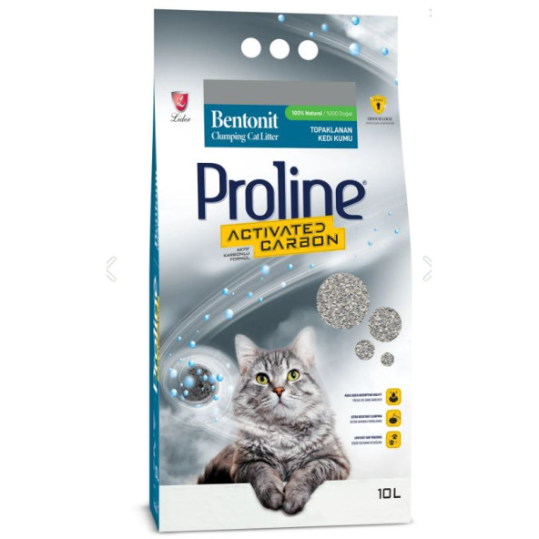 ProLine Aktif Karbonlu Bentonit Kedi Kumu 10 LT