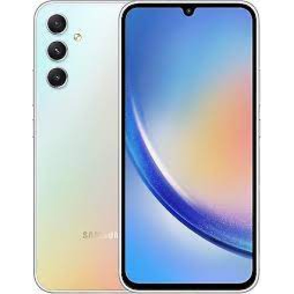 Samsung Galaxy A34 128 GB 8 GB Ram gümüş renk  (Samsung Türkiye Garantili) - 8