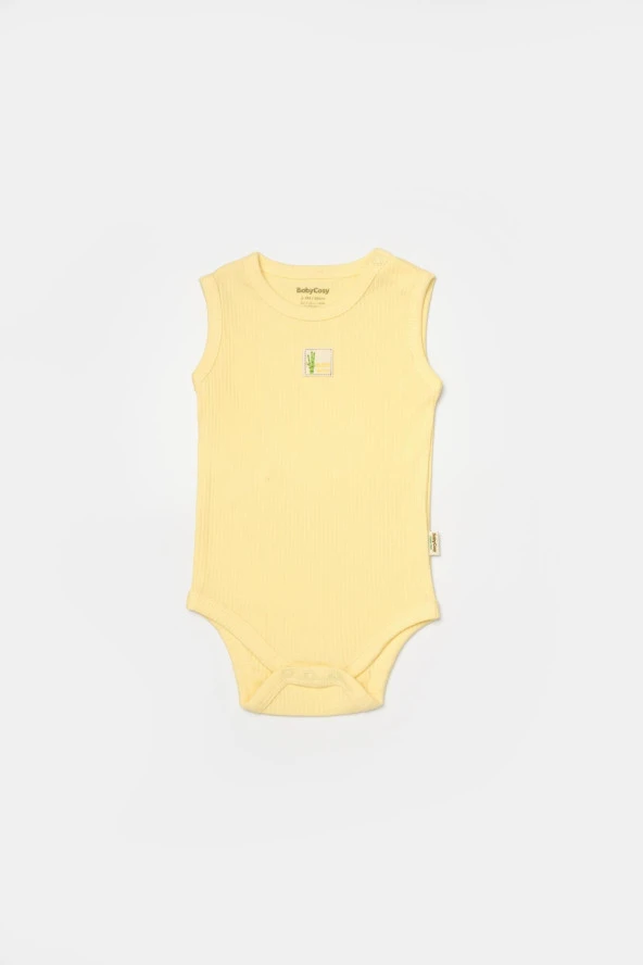 Bebek 2 Parça Kolsuz Body, %50 Bambu - %50 Organik Pamuk, Bebek ve Yenidoğan Serisi - CSYB9013 - 3