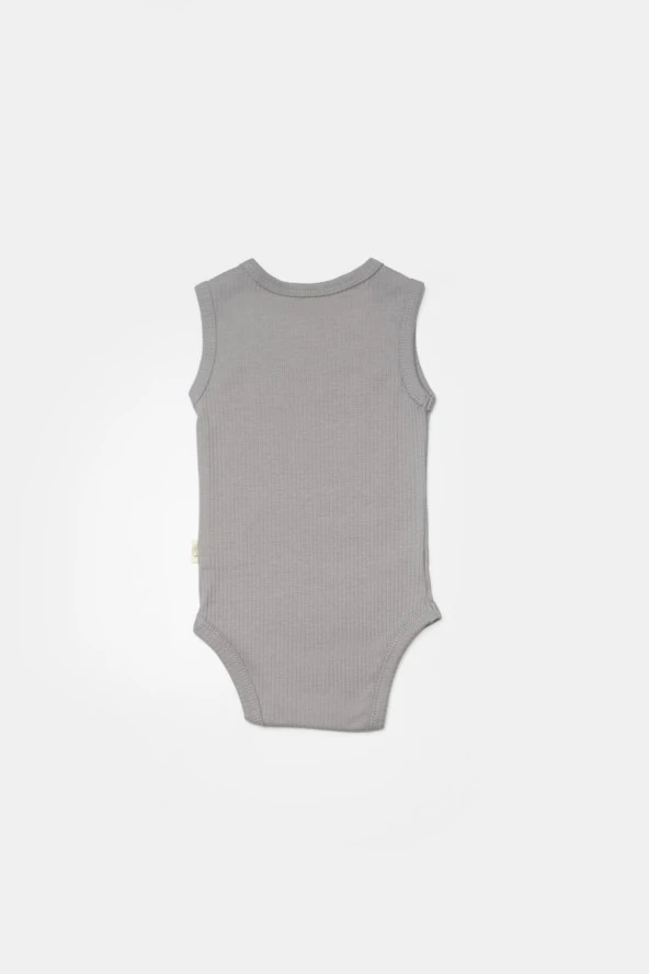 Bebek 2 Parça Kolsuz Body, %50 Bambu - %50 Organik Pamuk, Bebek ve Yenidoğan Serisi - CSYB9014 - 4
