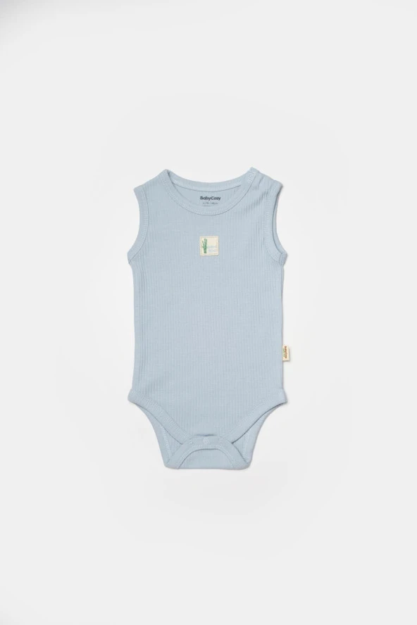 Bebek 2 Parça Kolsuz Body, %50 Bambu - %50 Organik Pamuk, Bebek ve Yenidoğan Serisi - CSYB9014 - 5
